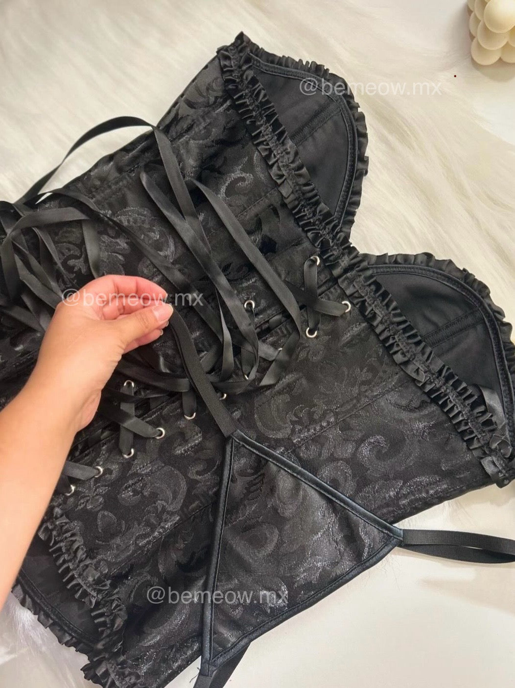 Corset Victoriano Varillas NEGRO