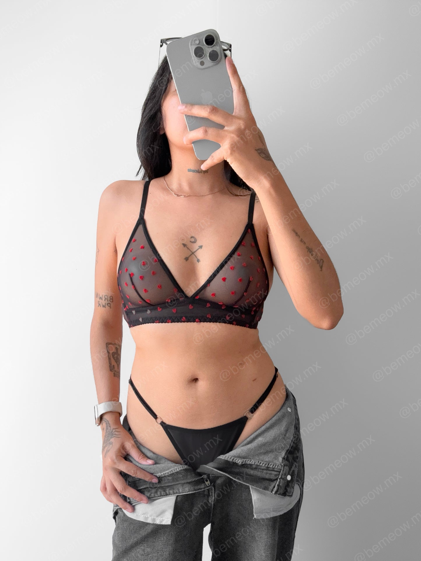Bralette Triángulo Corazones +COLORES