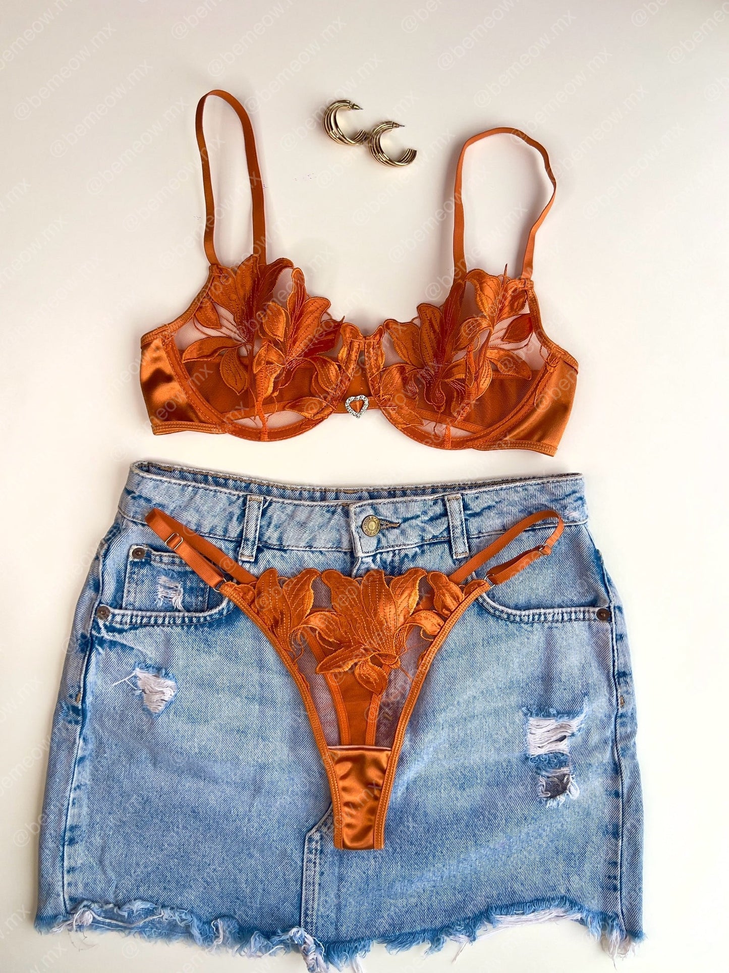 Conjunto Pumpkin Satin Naranja