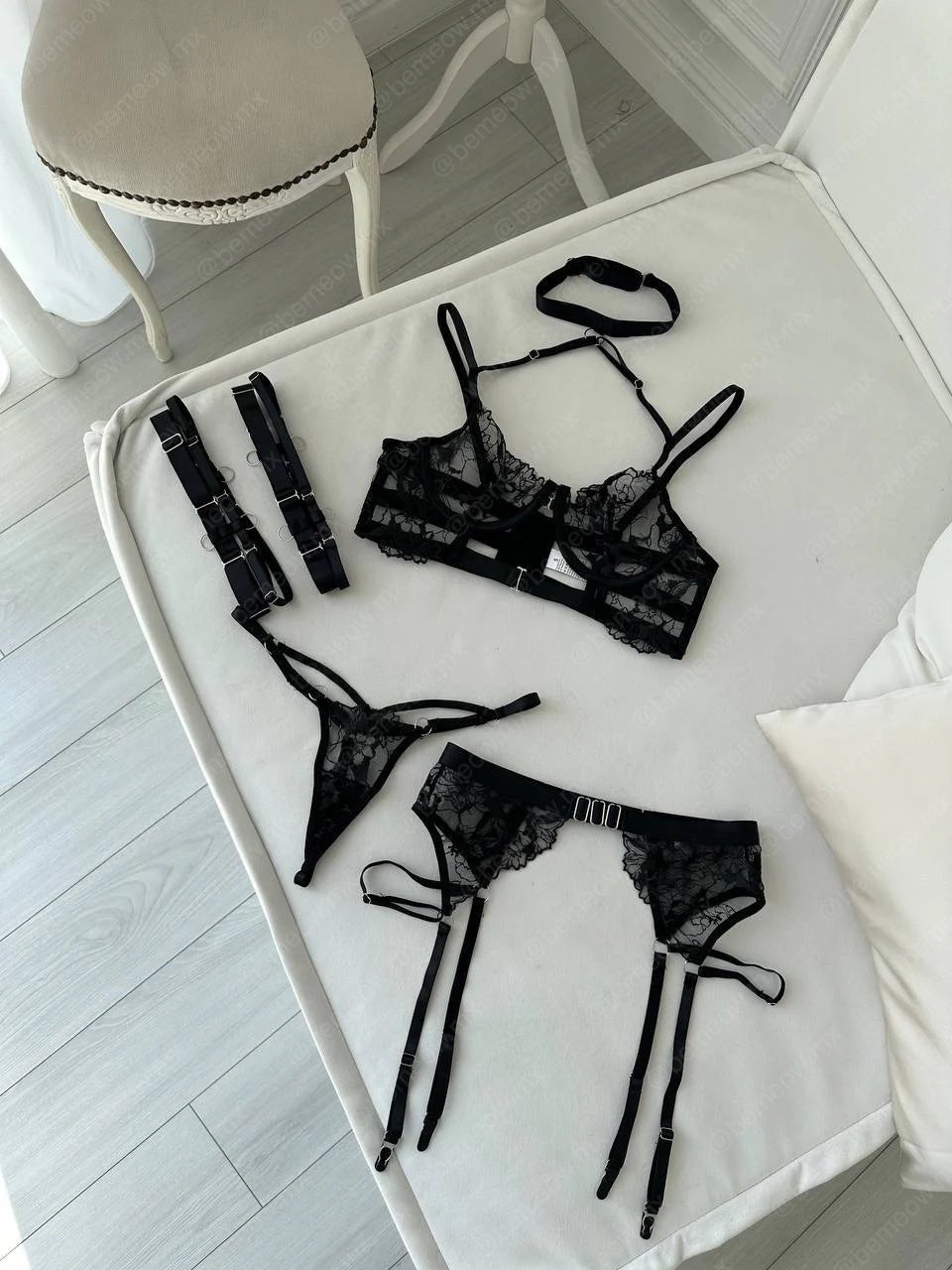 Conjunto Angora Liguero DELUXE