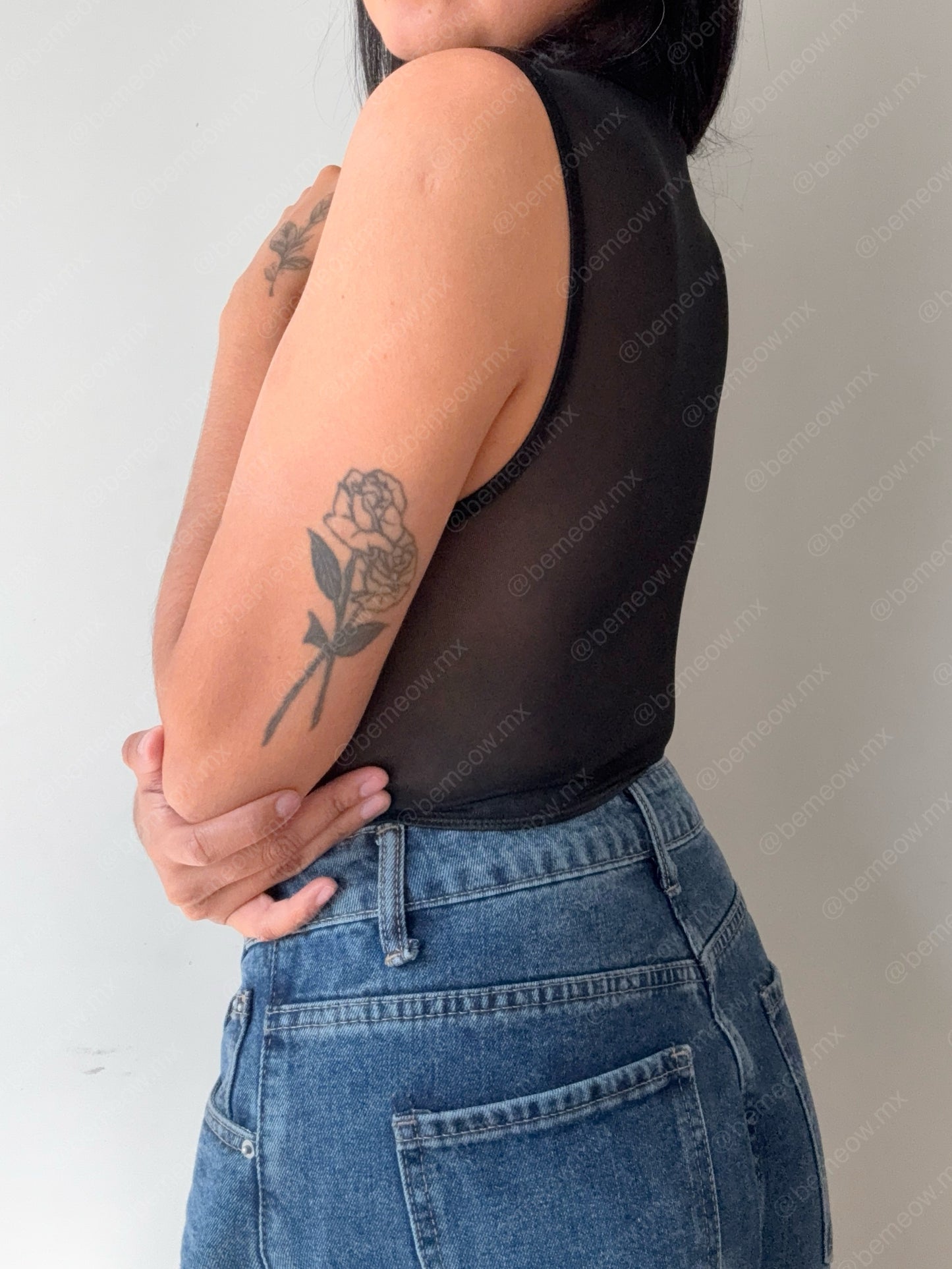 Bustier Top Encaje Cuellito