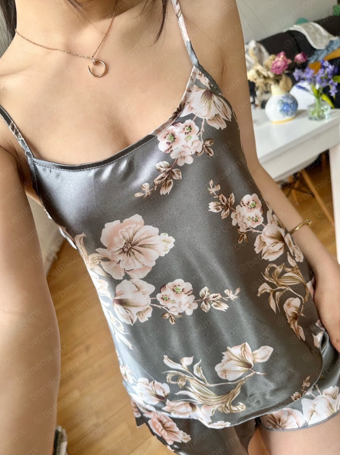 Pijama Floral Satin +COLORES