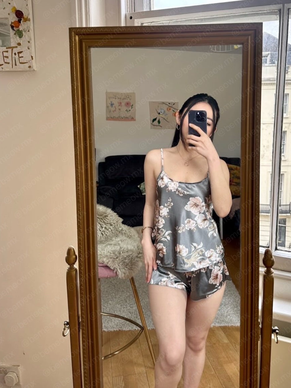 Pijama Floral Satin +COLORES