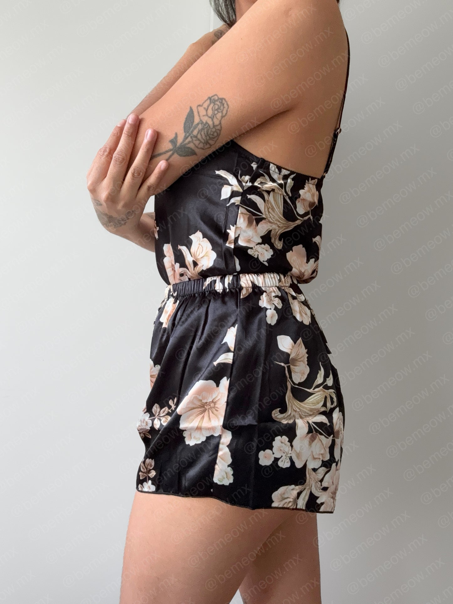 Pijama Floral Satin +COLORES