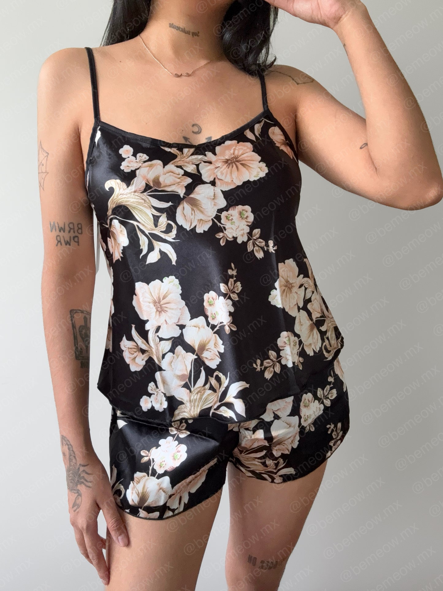 Pijama Floral Satin +COLORES