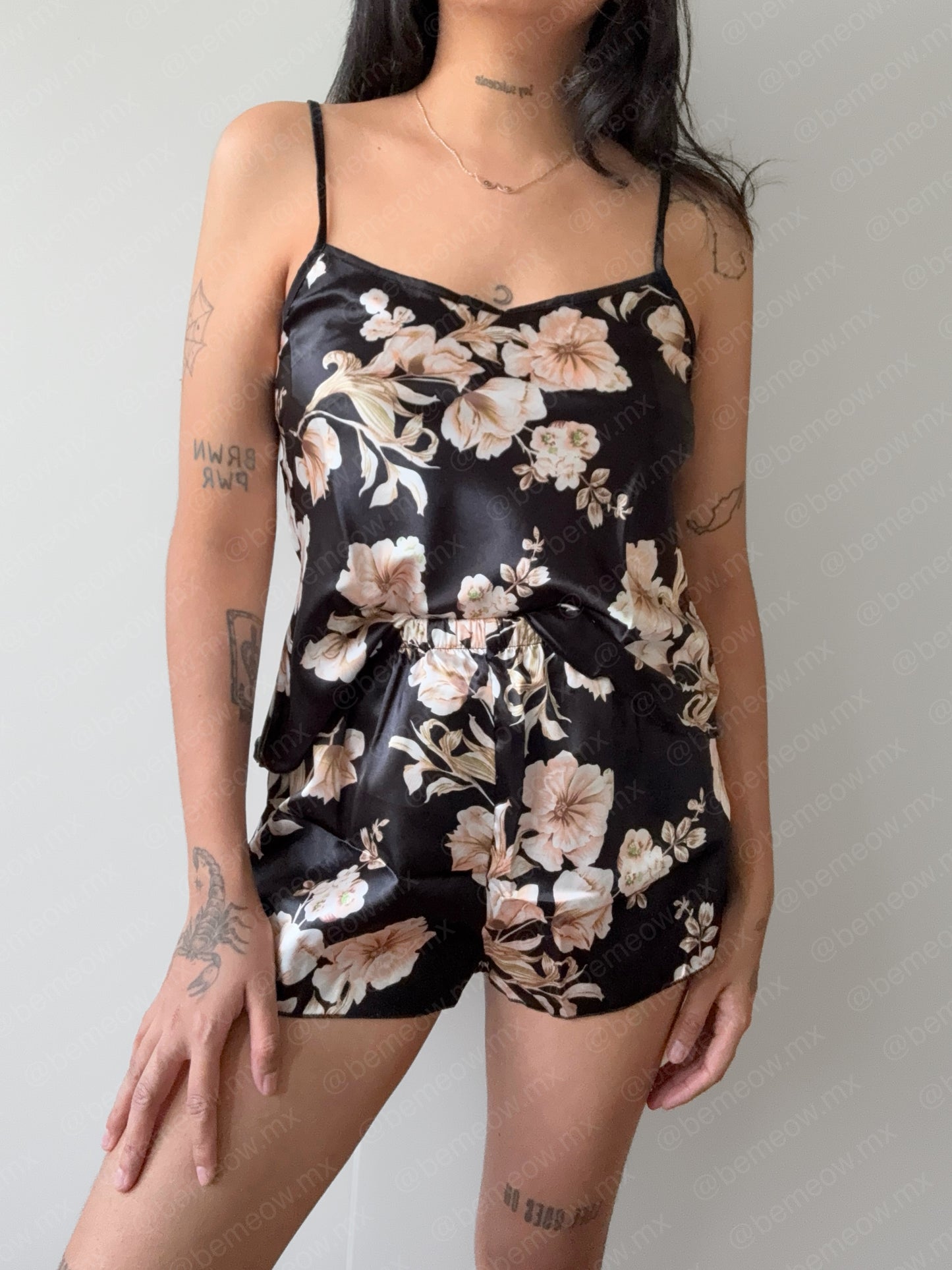 Pijama Floral Satin +COLORES
