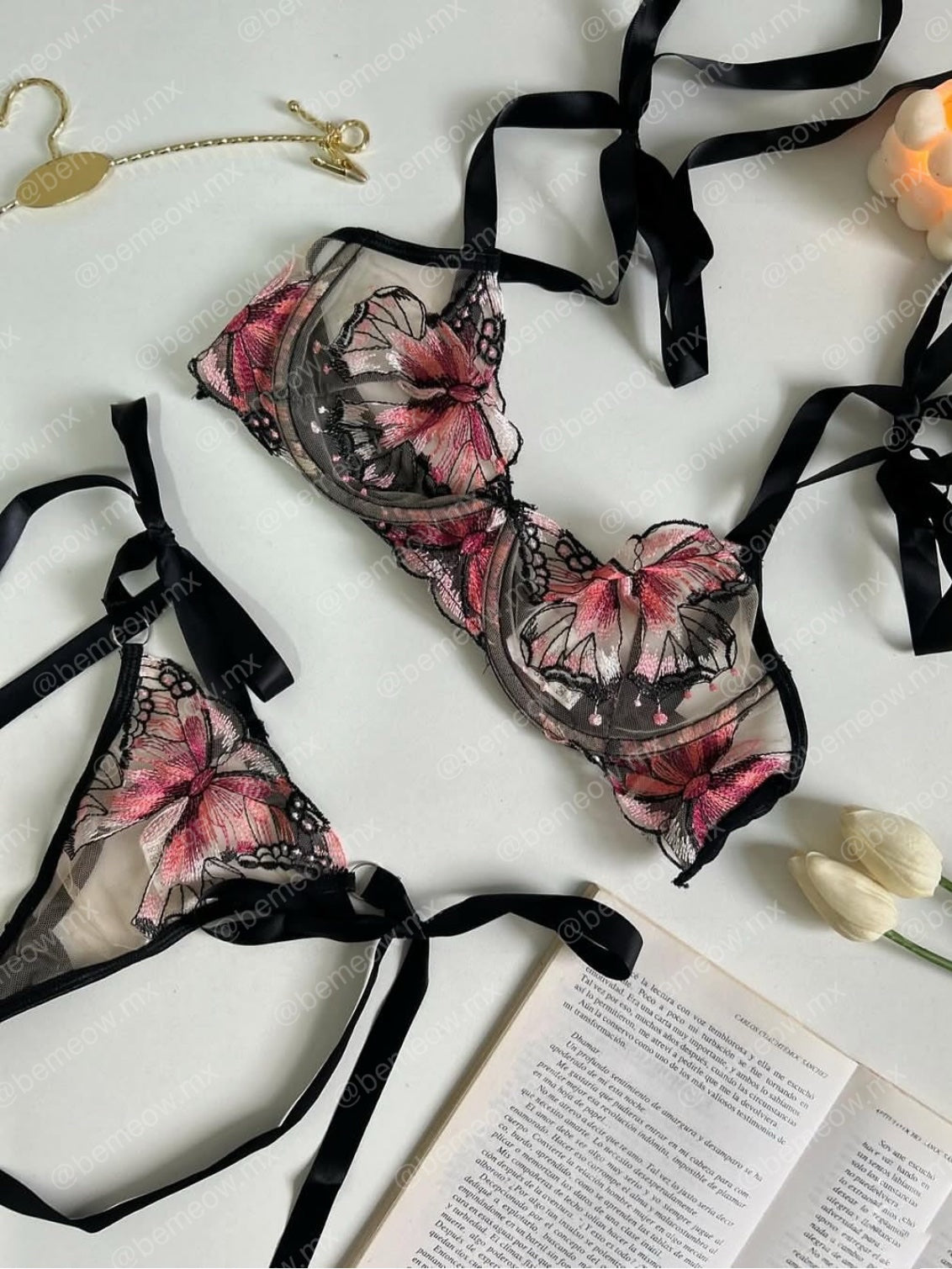 Conjunto Mariposa Listones