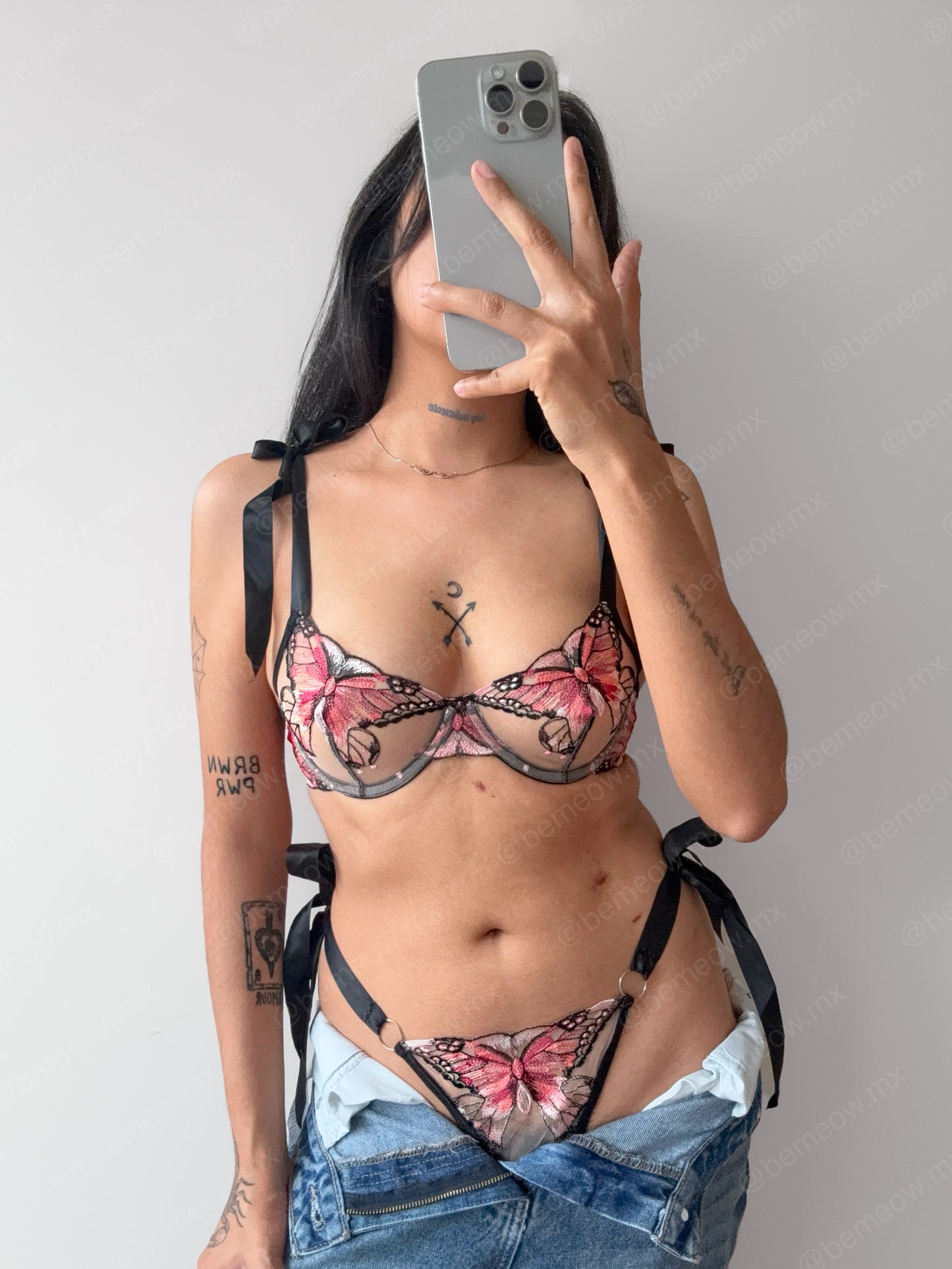 Conjunto Mariposa Listones