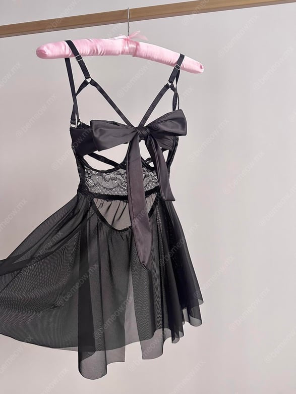 Babydoll Moño Satin +COLORES