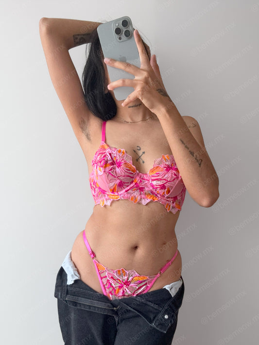 Conjunto Narciso Fiusha y Naranja