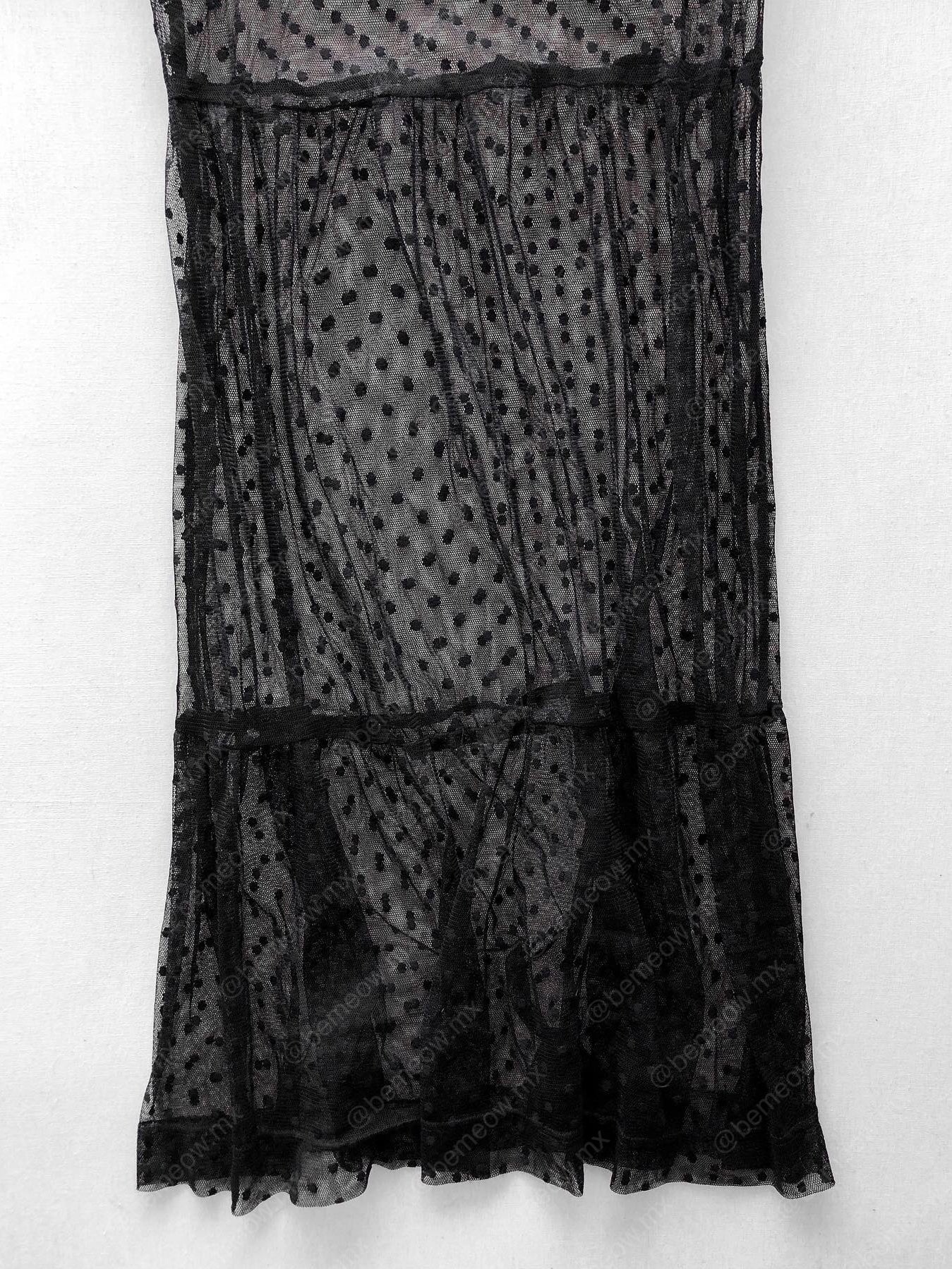 Maxi Vestido Mesh Puntitos