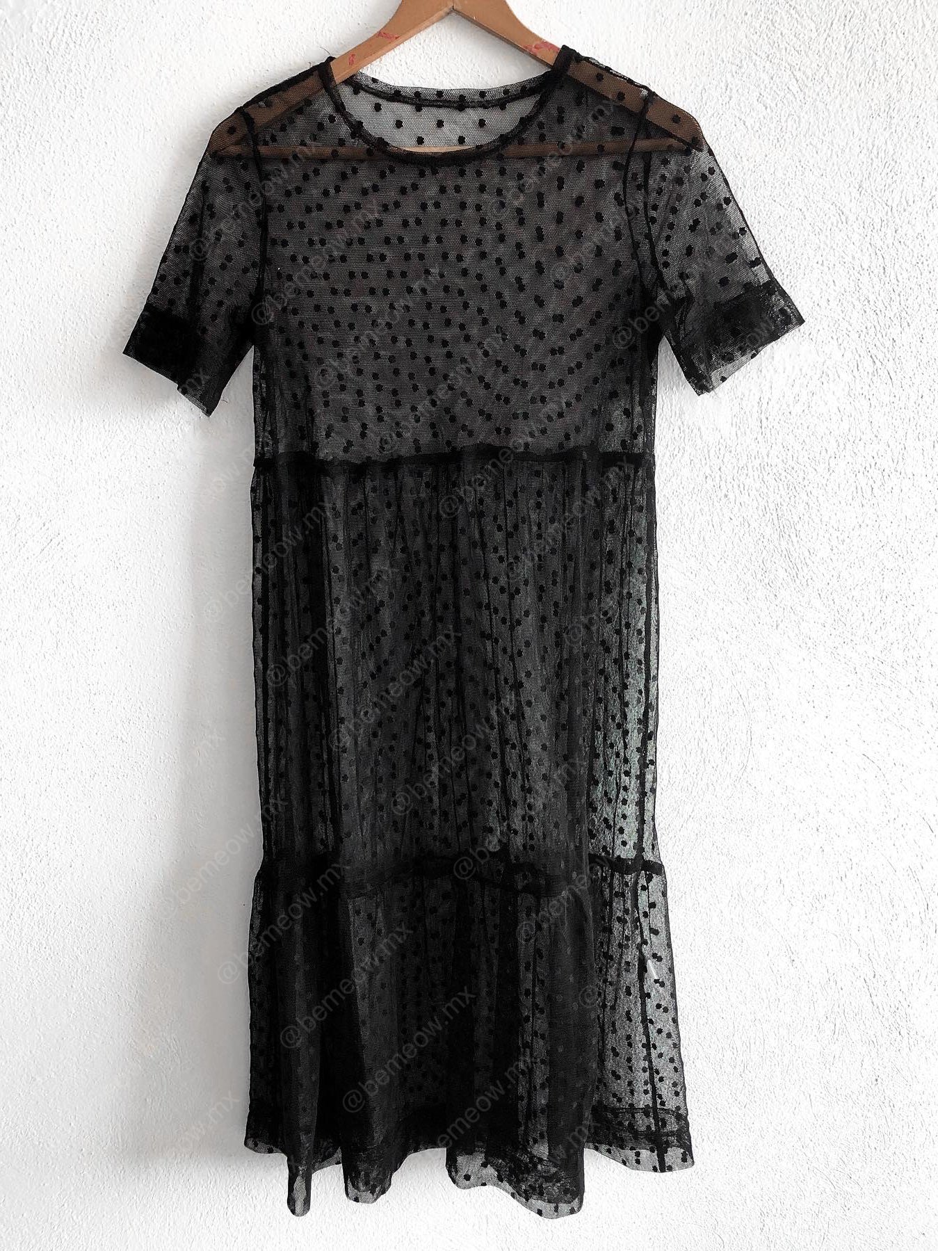 Maxi Vestido Mesh Puntitos