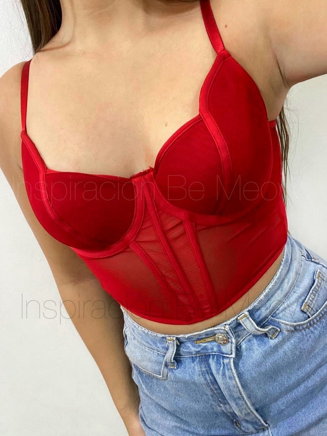 Bustier Rojo Tulipan - Be Meow - Bustier Corset