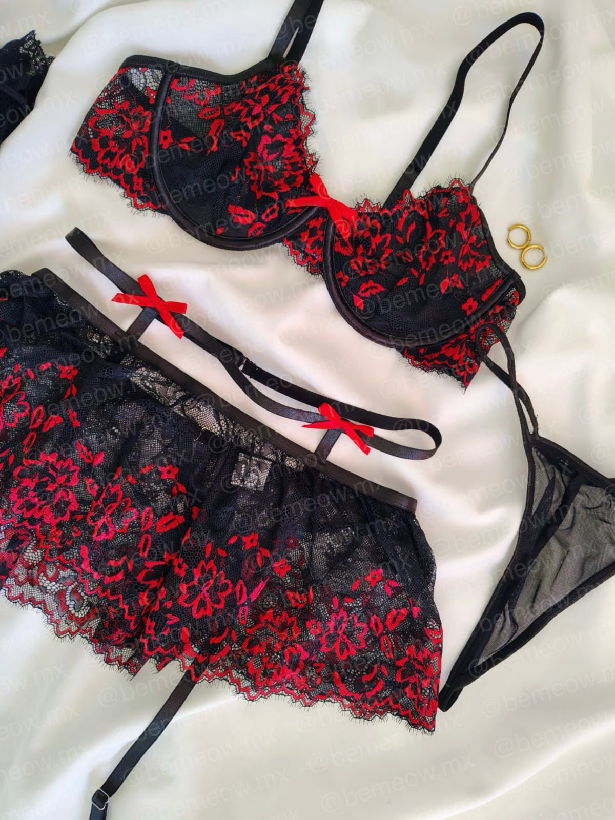 Conjunto Sagitario Encaje Falda +COLORES