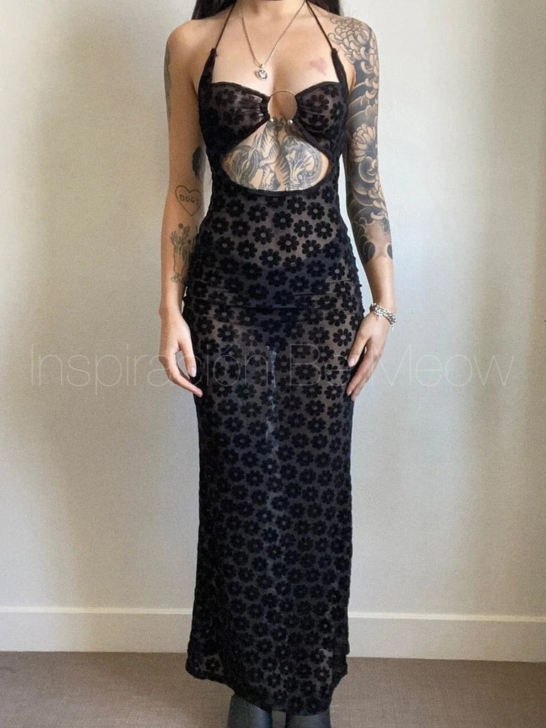 Vestido Daisies Mesh - Be Meow - Vestidos