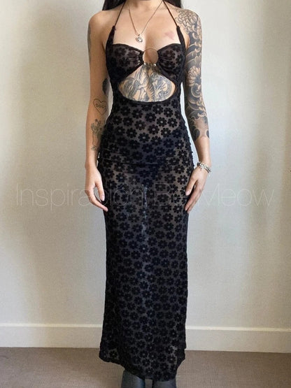 Vestido Daisies Mesh - Be Meow - Vestidos