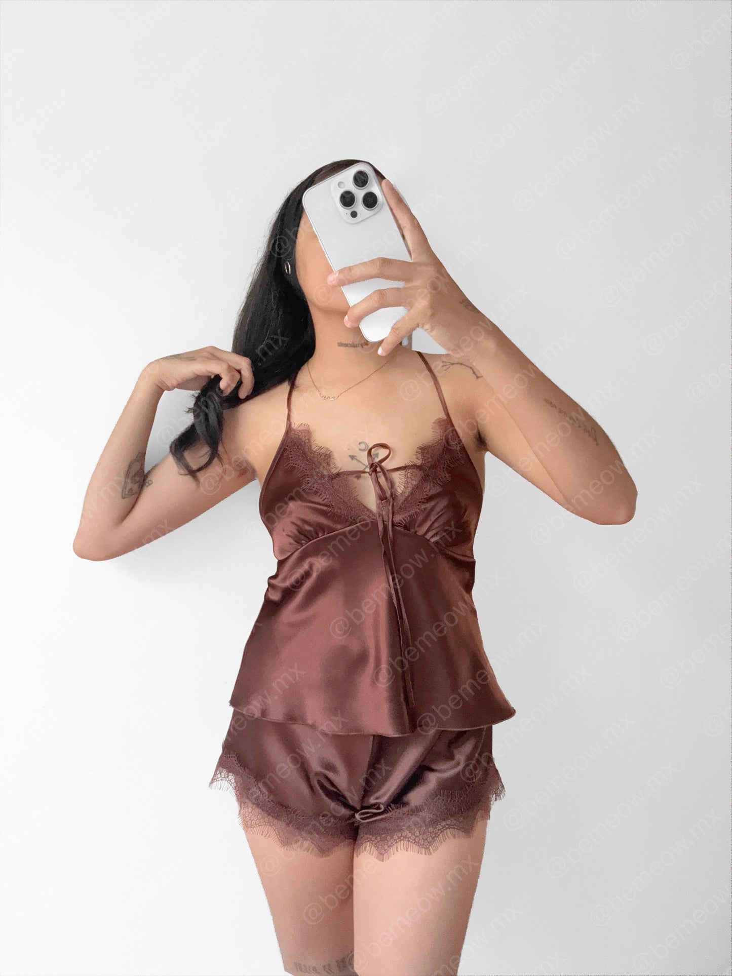 Pijama Cocoa Satin Encaje