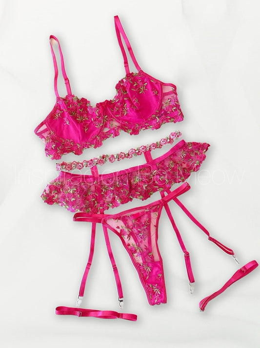 Conjunto Bugambilia Fucsia Liguero - Be Meow - Conjuntos