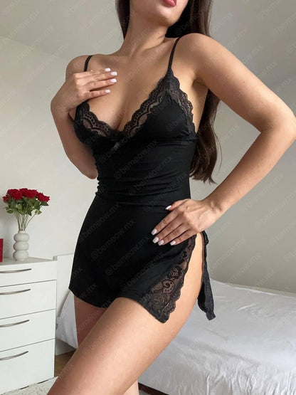 Vestido Pijama Encaje +COLORES