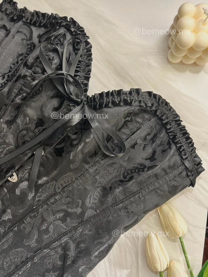 Corset Victoriano Varillas NEGRO