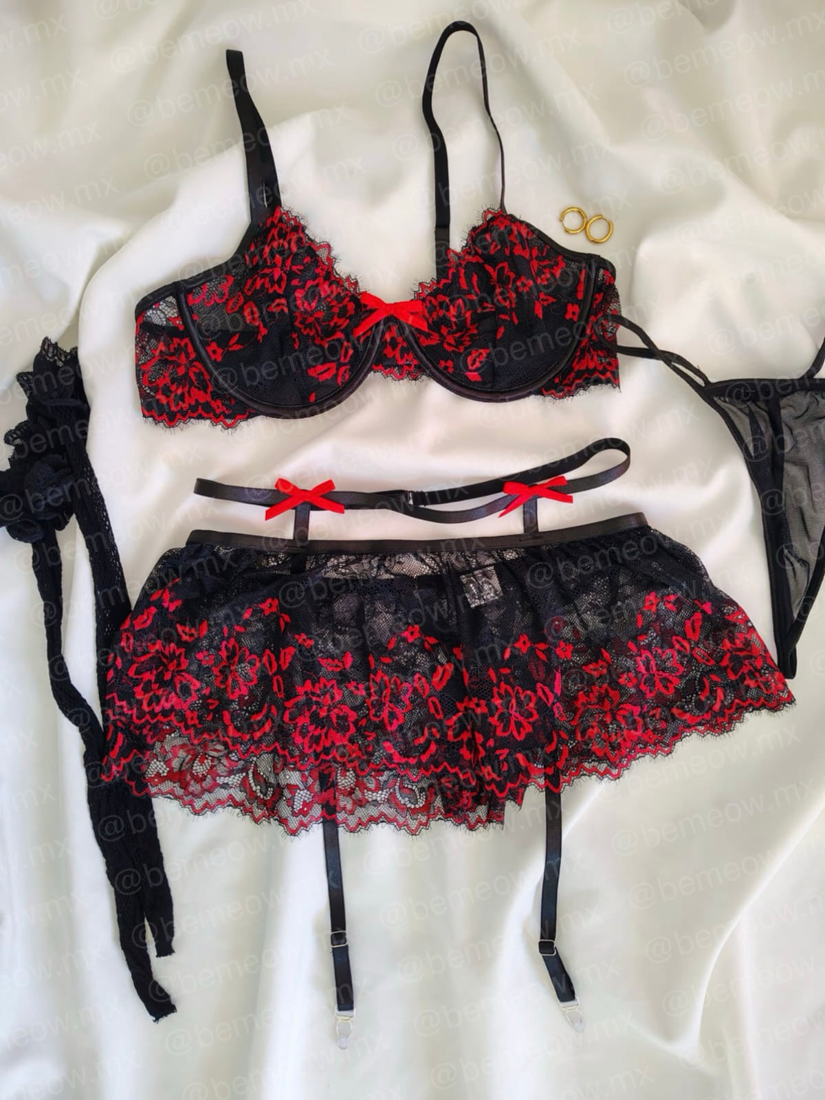 Conjunto Sagitario Encaje Falda +COLORES