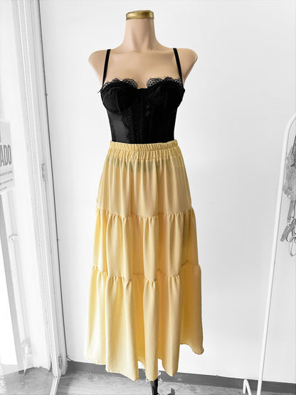 Falda Larga Bolsillos +COLORES