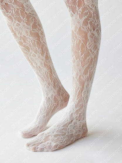 Pantimedias Encaje NIEVE