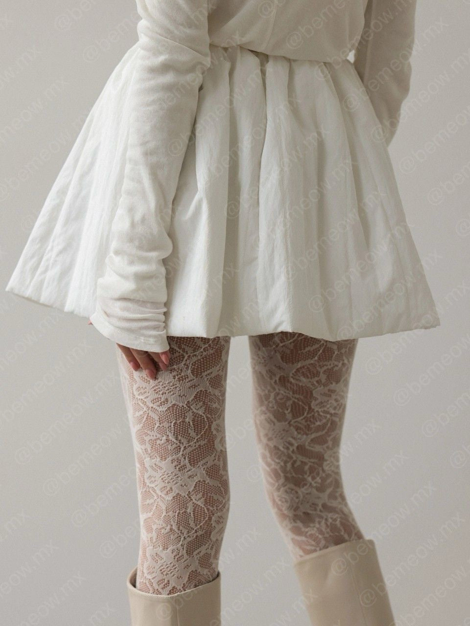 Pantimedias Encaje NIEVE