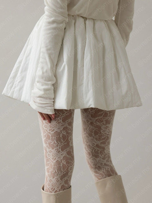 Pantimedias Encaje NIEVE