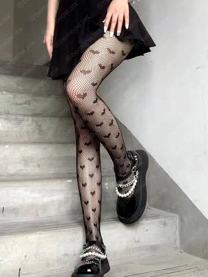Pantimedias Rejilla Corazones