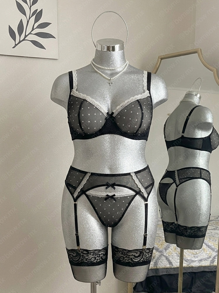 Conjunto Polka Dots Liguero PLUS