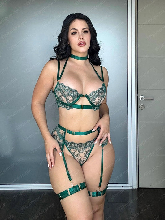 Conjunto Liguero Eleonor ESMERALDA