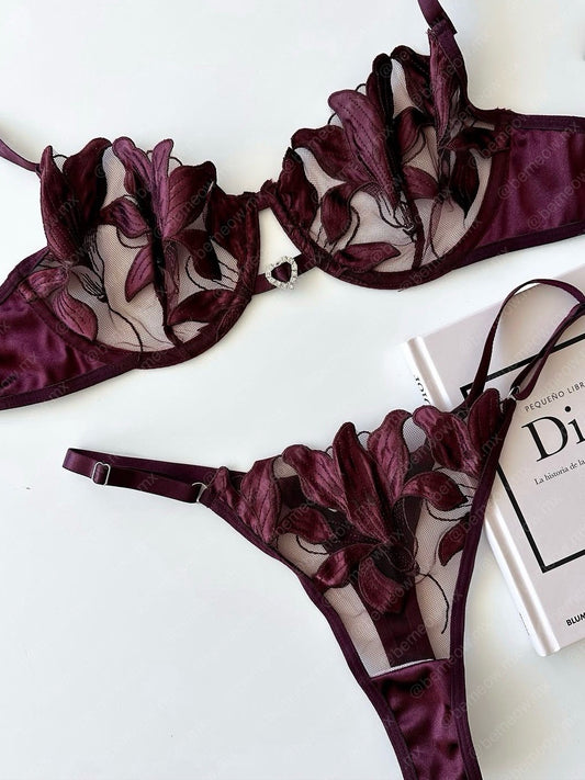 Conjunto Vino Tinto Satin