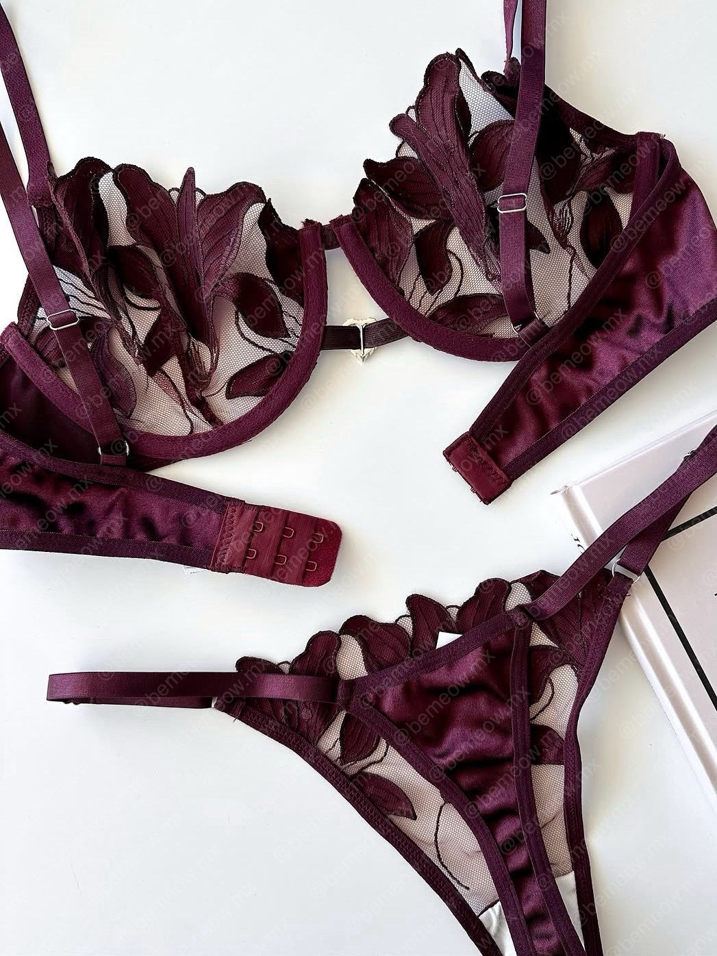 Conjunto Vino Tinto Satin