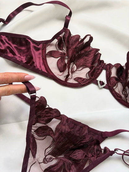 Conjunto Vino Tinto Satin