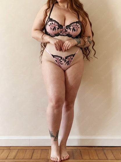 Conjunto Floral Baby Pink PLUS