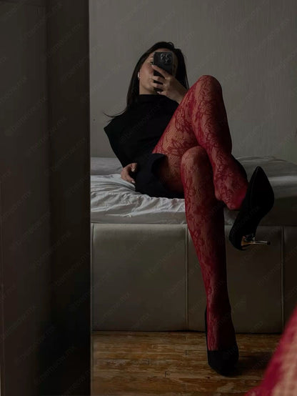 Pantimedias Encaje TINTO