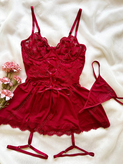 Babydoll Escorpio Vino