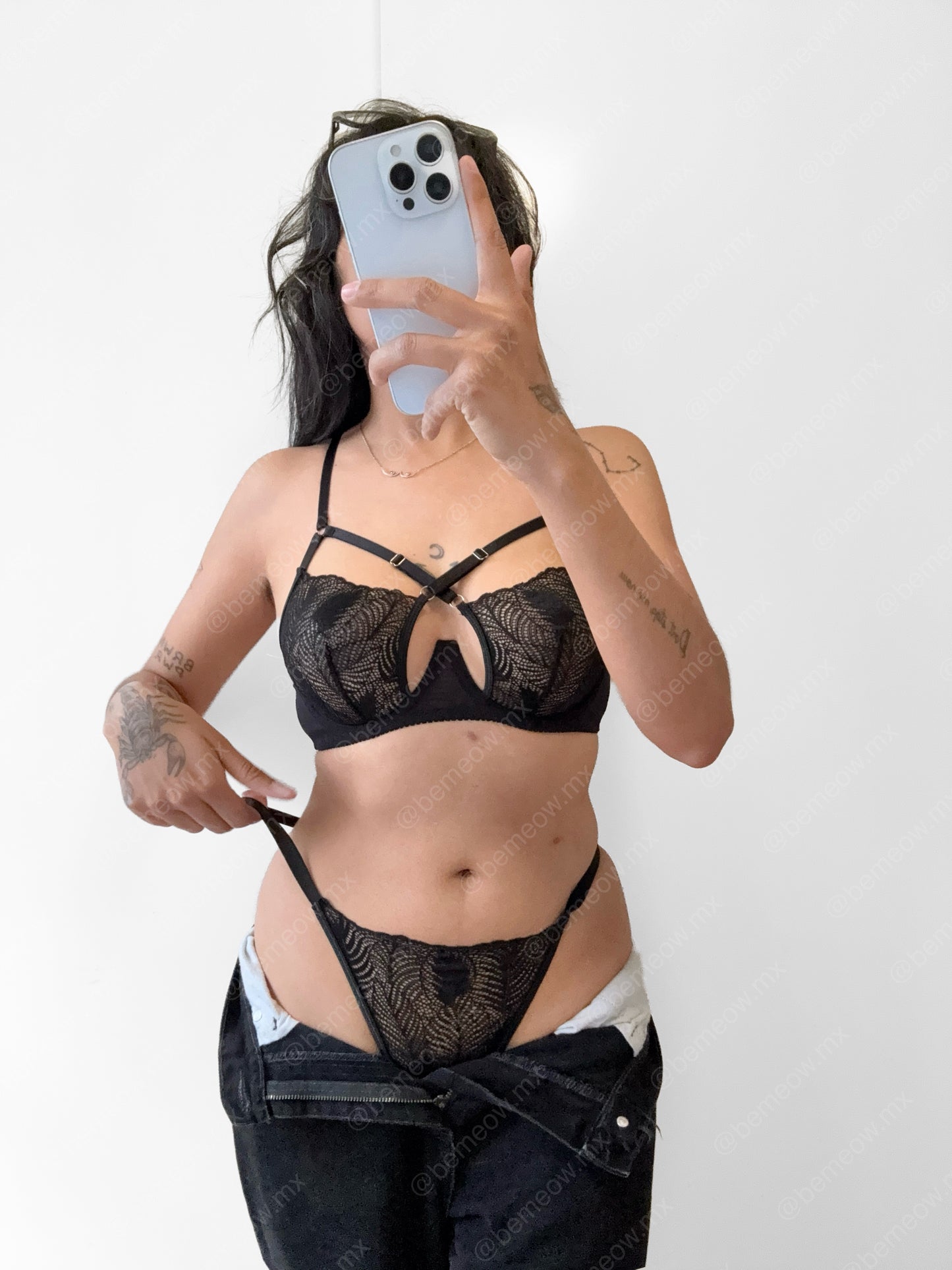 Conjunto Aline Negro Cruzado