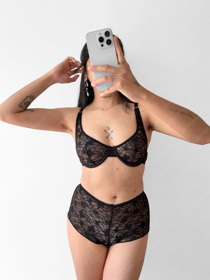 Conjunto Antea Boxer Encaje