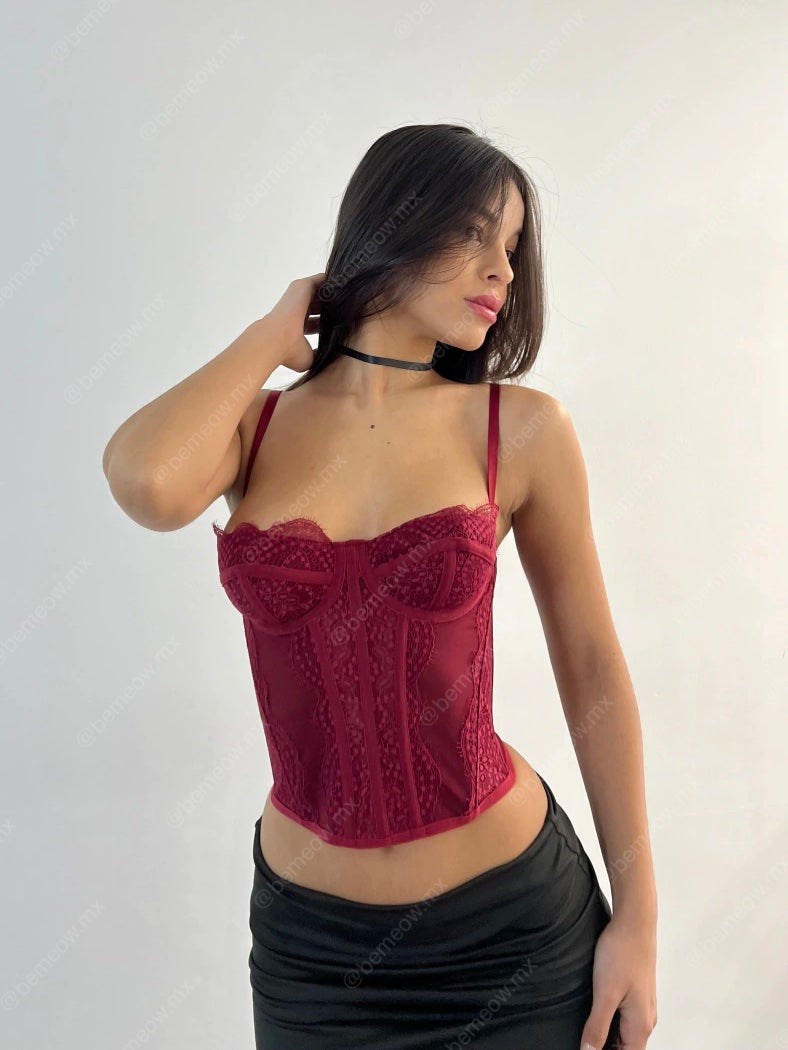 Bustier Largo Vino