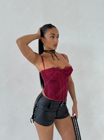 Bustier Largo Vino