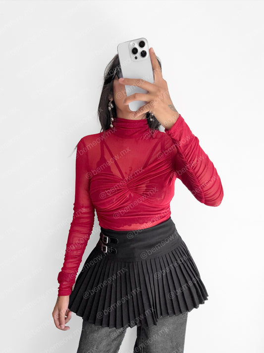 Body Mesh Plisado Blood