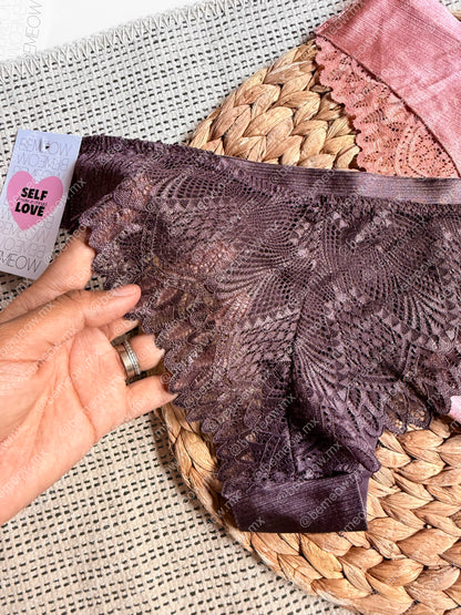 Panty Cachetero Encaje +COLORES