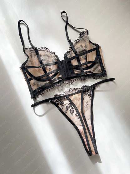 Conjunto Camelia Floral Mini Bustier