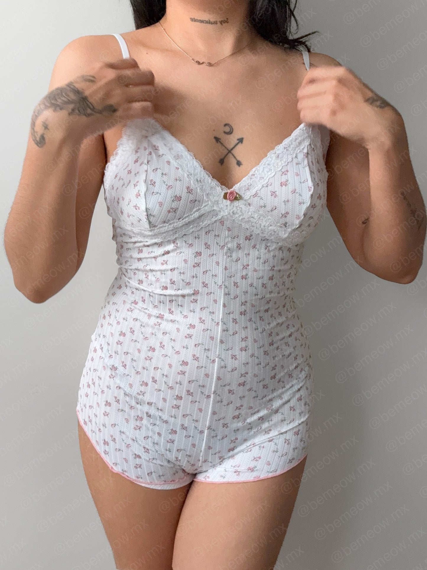 Pijama Enterizo Floral Cute