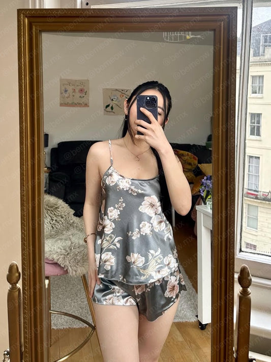 Pijama Floral Satin +COLORES