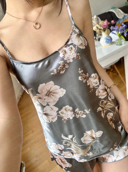 Pijama Floral Satin +COLORES