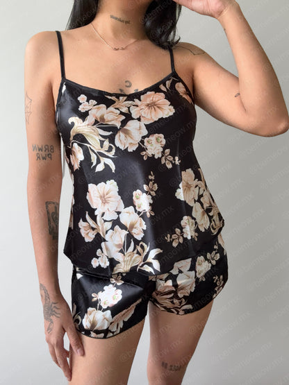 Pijama Floral Satin +COLORES