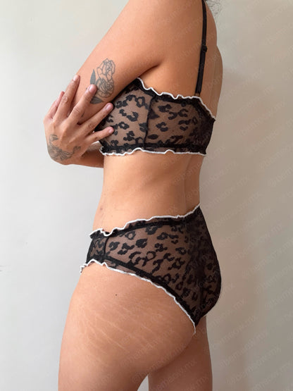 Conjunto Frufru Leopard Print
